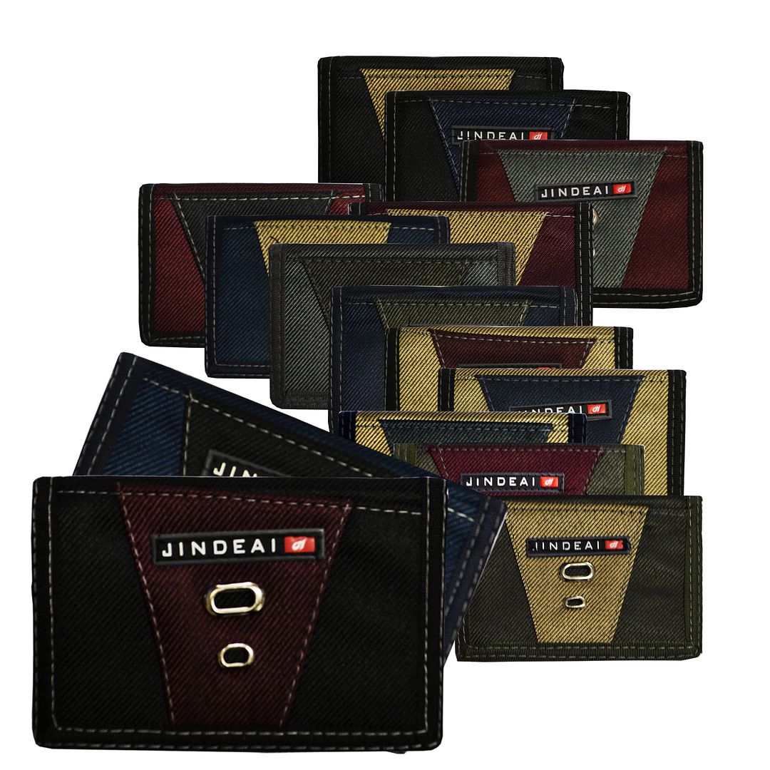 Mens Nylon Trifold Sports Velcro Wallet eBay